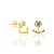 Brinco Rommanel Ear Jacket Base Formada Por 2 Zircônias De 3,50Mm E Parte Removível Cravejada Por 20 Zircônias De 1,25Mm - Imagem 2