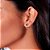 Brinco Rommanel Ear Jacket Base Formada Por 2 Zircônias De 3,50Mm E Parte Removível Cravejada Por 20 Zircônias De 1,25Mm - Imagem 3