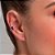 Brinco Rommanel Piercing De Pressão Composto Por 1 Cristal Gota De 4 X6Mm E 14 Zircônias De 1,0 Mm (Par)Med 1,4 Cm De Di - Imagem 3