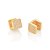 Brinco Rommanel Argola Quadrada, Cravejado Por 98 Zircônias De 1,0 Mm (Par)Med 1,0 Cm X 1,0 Cm - Imagem 2