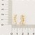 Brinco Rommanel Ear Cuff Composto Por 8 Pérolas Sintéticas De 4 Mm, E 2 Pérolas Sintéticas De 5 MmMed 2,0 Cm X 0,50 Cm ( - Imagem 3