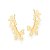 Brinco Rommanel Ear Cuff Formado Por 6 Borboletas Vazadas (Par)Med 3,3 Cm X 1,5 Cm - Imagem 1
