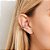 Brinco Rommanel Piercing De Pressão Cravejado Por 9 Zircônias Navetes De 2,5 X 5 MmMed 1,5 Cm De Diâmetro(Joia Licenciad - Imagem 3