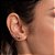 Brinco Rommanel Ear Cuff Cravejado Por 4 Zircônias De 3,0 Mm, 4 Zircônias De 2,5 Mm, 4 Zircônias De 2,0 Mm, 6 Zircônias - Imagem 3