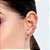 Brinco Rommanel Ear Cuff Formado Por 6 Borboletas Cravejadas Por 186 Zircônias De 0,80 Mm (Par)Med 3,0 Cm X 0,70 Cm - Imagem 3