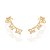 Brinco Rommanel Ear Cuff Formado Por 6 Borboletas Cravejadas Por 186 Zircônias De 0,80 Mm (Par)Med 3,0 Cm X 0,70 Cm - Imagem 1