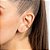 Brinco Rommanel Piercing De Pressão, Composto Por 4 CoraçõesMed 1,3 Cm De Diâmetro(Joia Licenciada Cápsula Ss) - Imagem 3