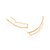 Brinco Rommanel Ear Cuff Com Detalhes TrabalhadosMed 3,3 Cm X 0,2 Cm(Joia Licenciada Cápsula Ss) - Imagem 2