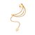 Brinco Rommanel Ear Cuff Com Piercing De Pressão, Formado Por Corrente Grumet Lixada Fio 0,40 Mm Com Estrela Na PontaMed - Imagem 1
