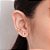 Brinco Rommanel Ear Cuff Composto Por 4 Estrelas (Par) Com Aro Torcido Ao CentroMed 2,2 Cm X 0,70 Cm(Joia Licenciada Col - Imagem 4