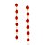 Brinco Rommanel Composto Por 12 Cristais Gotas De 4X6 Mm (Par)Med 5,8 Cm X 0,50 Cm - Imagem 1