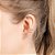 Brinco Rommanel Piercing De Pressão Aro Duplo, Composto Por 2 Zircônias De 2,5 MmMed 1,3 Cm De Diâmetro(Joia Licenciada - Imagem 3
