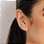 Brinco Rommanel Ear Cuff Oval Com Piercing De Pressão, Cravejado Por 100 Zircônias De 1,0 Mm Me 3,1 Cm X 0,80 Cm - Imagem 4