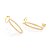 Brinco Rommanel Ear Cuff Oval Com Piercing De Pressão, Cravejado Por 100 Zircônias De 1,0 Mm Me 3,1 Cm X 0,80 Cm - Imagem 2