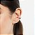 Brinco Rommanel Piercing De Pressão Cravejado Por 12 Zircônias Baguetes De 2X4 Mm Med 1,6 Cm De Diâmetro - Imagem 3