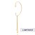 Brinco Rommanel Ear Wrap Estrela Composto Por Corrente De Elo Português Com  Estrelas Penduradas Nas Pontas Med 13 Cm X - Imagem 1
