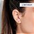 Brinco Rommanel Meia Argola Formato De Estrelas Med 1,0 Cm De Diâmetro(Joia Licenciada Coleção Giovanna Antonelli) - Imagem 4