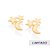 Brinco Rommanel Composto Por 4 Estrelas E 2 Luas (Par) Med 1,1 Cm X 1,0 Cm - Imagem 1