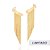 Brinco Rommanel Ear Curf Com Piercing De Pressão Formato De Franja Med  7 Cm X 2,90 Cm(Joia Licenciada Coleção Giovanna - Imagem 1