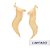 Brinco Rommanel Ear Curf Com Piercing De Pressão Formato De Franja Med  7 Cm X 2,90 Cm(Joia Licenciada Coleção Giovanna - Imagem 2