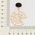 Brinco Rommanel Base Oval Com Pedra De 10X14Mm E Parte Redonda Vazada Pendurada,Med, 5,50 Cm X 3,90 Cm(Joia Licenciada C - Imagem 3