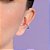 Brinco Rommanel Piercing De Pressão Formato Coração,Med 1,3 Cm X 1,5 Cm - Imagem 3