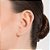 Brinco Rommanel Piercing De Pressão Formado Por 3 Flores Cravejadas Por 14 Zircônias De 1,0 Mm E 7 Zircônias De 1,25 Mm, - Imagem 3