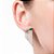 Brinco Ear Jacket Franja Formado Por 4 Zircônias Ovais E 2 Zircônias De 2,0 Mm Ao Centro, Composto Por Franja Riviera Co - Imagem 4