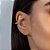Brinco Piercing De Pressão Cravejado Por 6 Zircônias De 3,0 Mm,Med 1,5 Cm - Imagem 3