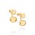 Brinco Rommanel Ear Jacket Formato Oval Disforme,Med 2,0 Cm X 1,1 Cm (Joia Licenciada Coleção Giovanna Antonelli) - Imagem 1