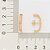 Brinco Rommanel Ear Hook Formato Retangular Torcido E Achatado,Med 2,1 Cm X 0,40 Cm (Joia Licenciada Coleção Giovanna An - Imagem 3