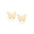 Brinco Rommanel Formato Borboleta,Med 0,80 Cm X 1,0 Cm - Imagem 1
