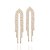 Maxi Brinco Rommanel Cascata Cravejado Por 282 Zircônias De 3,0 Mm,Med 9,9 Cm X 2,6 Cm - Imagem 1