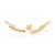 Brinco Rommanel Ear Cuff Composto Por 12 Meia Bolas, Cravejado Por 2 Zircônias De 2Mm, 2 Zircônias De 1,75Mm, 2 Zircônia - Imagem 2