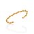 Brinco Rommanel Fake Transversal Formato Torcido,Med 3,7 Cm - Imagem 1