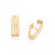 Brinco Ear Hook Triplo,Med 2,5 Cm 0,90 Cm - Imagem 2