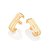 Brinco Ear Hook Triplo,Med 2,5 Cm 0,90 Cm - Imagem 1