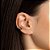 Brinco Piercing De Pressão Formato Batimentos Cardíacos Com Coração Ao Centro,Med 1,1 Cm - Imagem 3