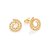 Brinco Formato Espiral Cravejado Por 54 Zircônias De 1,0 Mm (Par)Med 1,3 Cm X 1,2 Cm - Imagem 2
