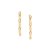 Brinco Ear Hook Cravejado Por 6 Zircônias De 2,0 Mm (Par),Med 2,3 Cm 0,30 Cm - Imagem 2