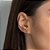 Brinco Ear Hook Cravejado Por 6 Zircônias De 2,0 Mm (Par),Med 2,3 Cm 0,30 Cm - Imagem 4
