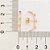 Brinco Ear Hook Cravejado Por 6 Zircônias De 2,0 Mm (Par),Med 2,3 Cm 0,30 Cm - Imagem 3