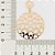 Maxi Brinco Redondo Composto Por Corações Vazados E Unidos,Med 5,3 Cm X 3,7 Cm - Imagem 3