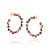 Brinco Meia Argola Cravejado Por 16 Cristais De 6,0 Mm, 6 Cristais Navetes De 5X10 Mm, 4 Cristais Gotas De 6X8 Mm E 4 Cr - Imagem 2