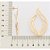 Maxi Brinco Formato Gota Aberta,Med 5,5 Cm X 3,4 Cm (Joia Licen, Coleção Ana Hickmann) - Imagem 3
