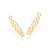 Brinco Ear Cuff Composto Por 6 Símbolos Infinitos Vazados (Par),Med, 2,4 Cm X 0,3 Cm, - Imagem 1