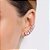 Brinco Ear Cuff Com Piercing De Pressão, Cravejado Por 6 Zircônias Navete De 4X8 Mm E 6 Zircônias Baguete De 3X6 Mm (Par - Imagem 4