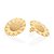 Brinco Botão Formato De Girassol,Med, 2,3 Cm X 2,3 Cm,(Joia Licen, Coleção Ana Hickmann) - Imagem 2