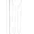 Gargantilha Rommanel Body Chain Formado Por Corrente De Elo Português E Corrente De Elo Cadeado Laminado Fio 0,35 Mm,Med - Imagem 3