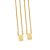 Corrente Escapulário Rommanel Fio 1X1 040, Com Medalhas Med1,3 X 0,9 Cm Med Total 68 Cm - Imagem 1
